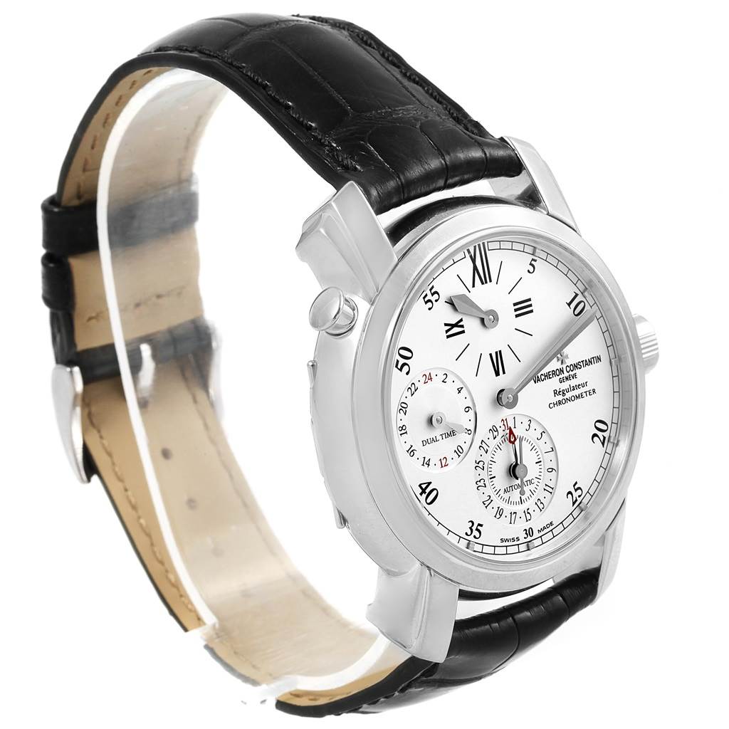 Vacheron Constantin Malte Regulateur Dual Time White Gold Watch 42005 ...