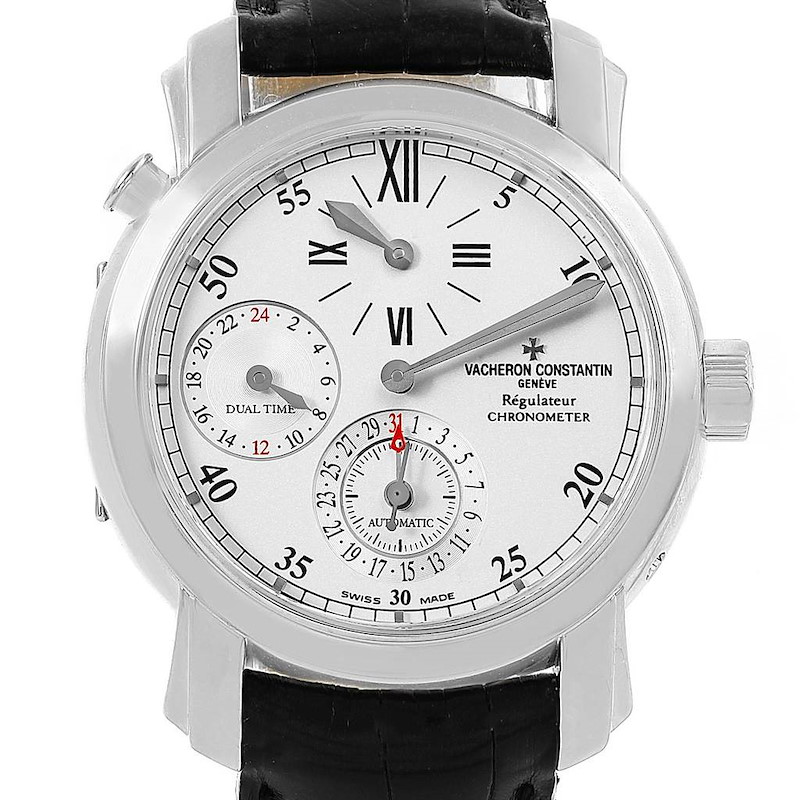 Vacheron Constantin Malte Regulateur Dual Time White Gold Watch 42005 SwissWatchExpo