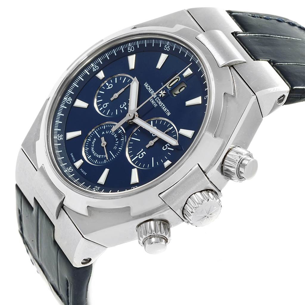 overseas chronograph blue dial