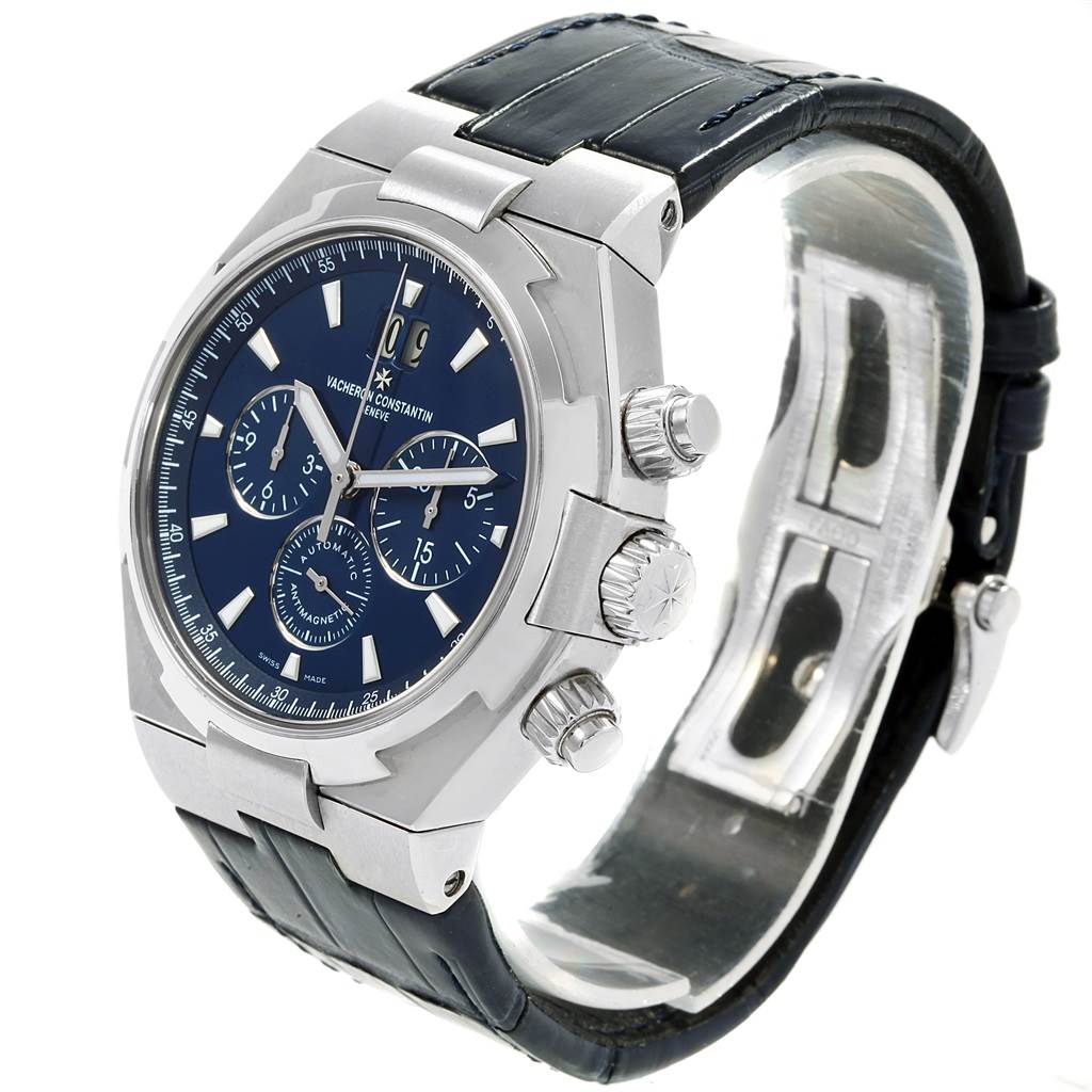 overseas chronograph blue dial