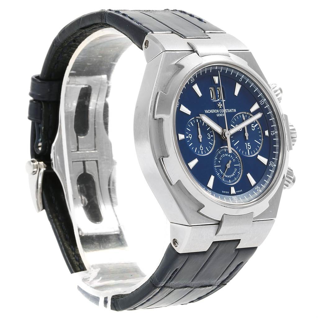 overseas chronograph blue dial