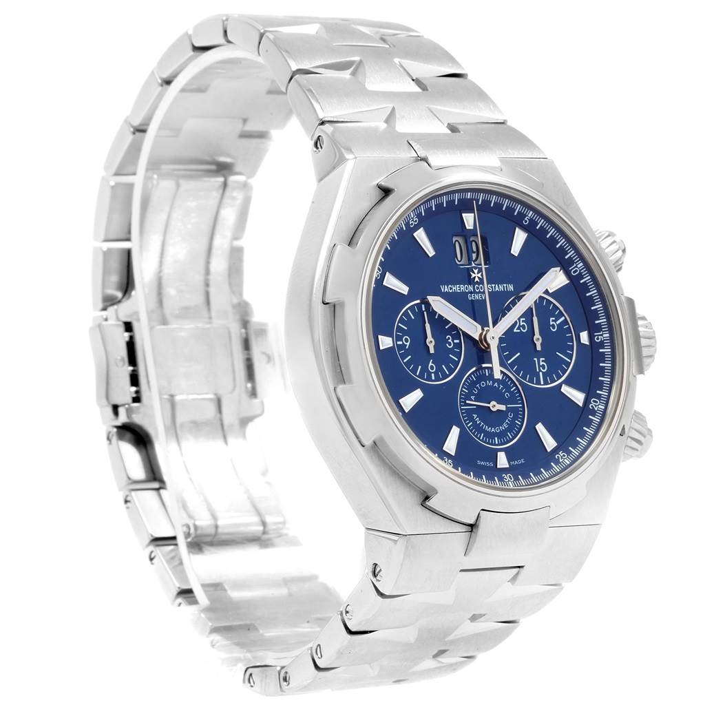 overseas chronograph blue dial