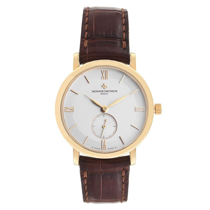 Vacheron Constantin Patrimony Yellow Gold Silver Dial Mens Watch