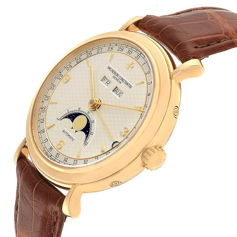 Vacheron Constantin Triple Calendar Moon Phase Yellow Gold Watch 47050