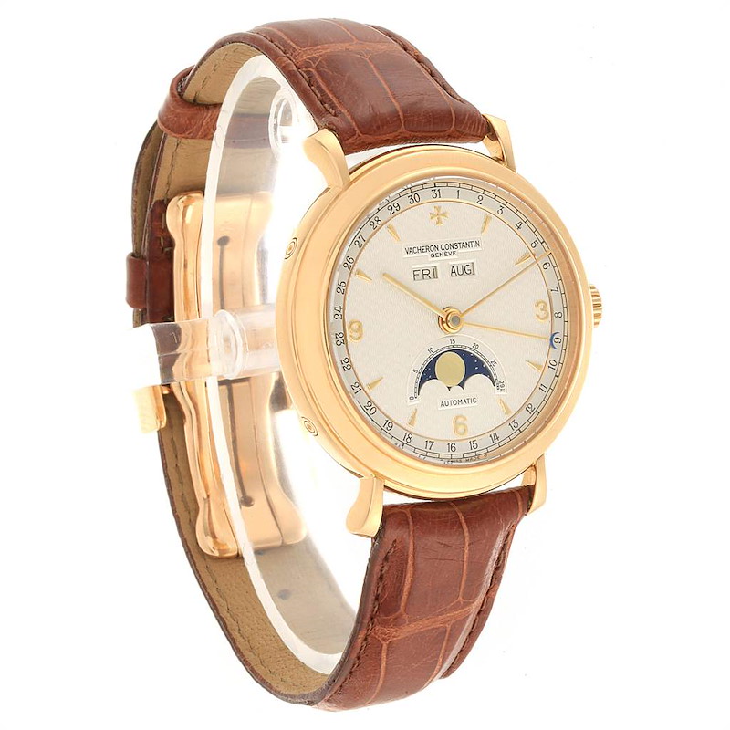 Vacheron Constantin Triple Calendar Moon Phase Yellow Gold Watch 47050