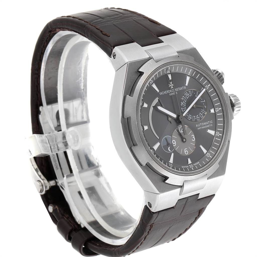 Vacheron Constantin Overseas Dual Time Grey Dial Mens Watch 47450 ...