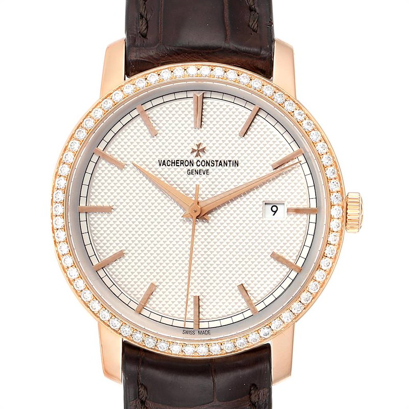 Vacheron Constantin Traditionnelle Rose Gold Diamond Unisex Watch 85520 SwissWatchExpo