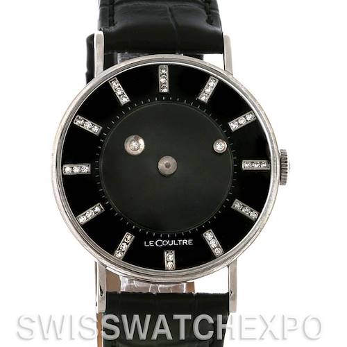 Photo of Lecoultre Vacheron Constantin Galaxy Mystery Dial 14K Black Gold Diamond Watch