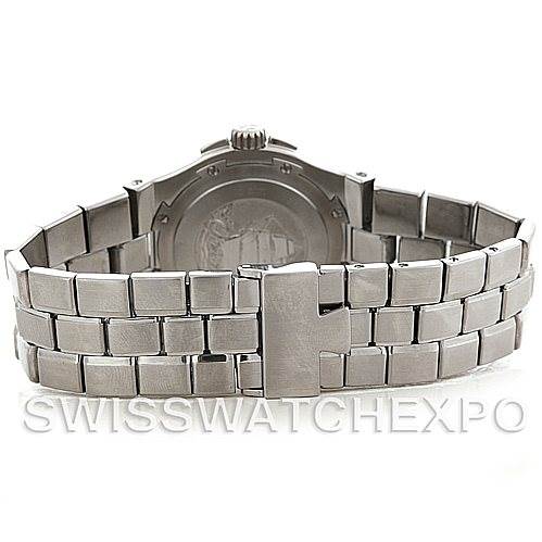 This image shows the back view of the bracelet and case of the Vacheron Constantin Overseas 42042 Men's Stainless Steel Silver Dial 42042 Men's Stainless Steel Silver Dial watch.