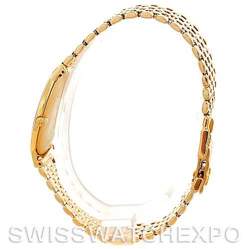 This side view shows the bracelet and clasp of the Vintage Vacheron Constantin watch.