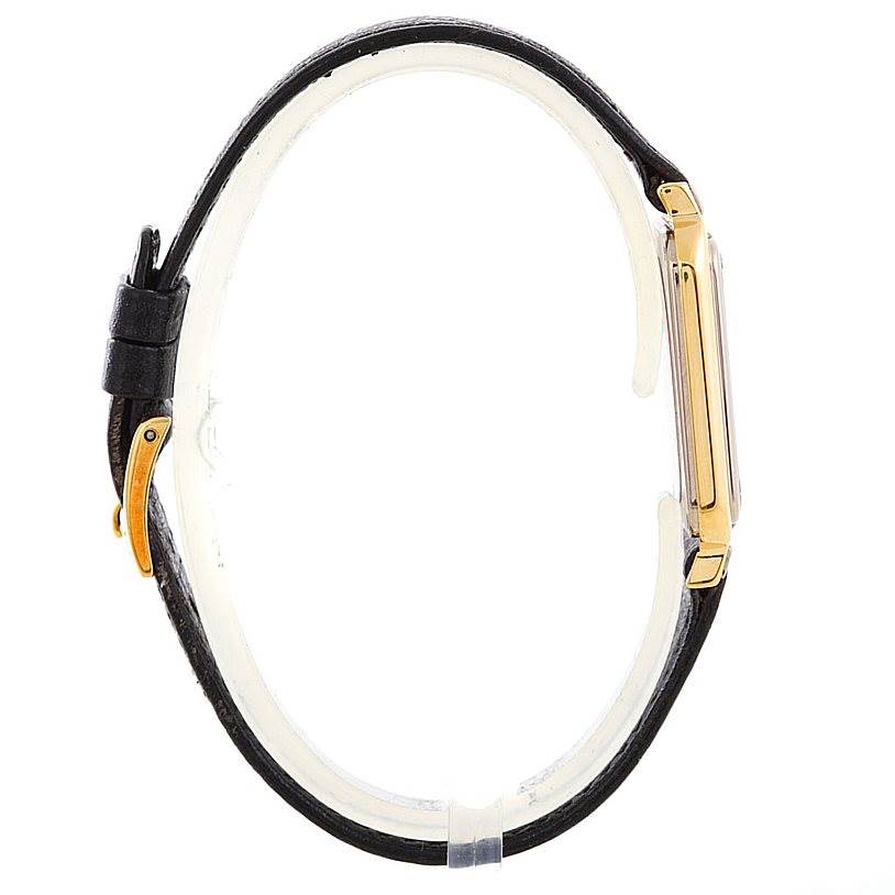 This is a side view of the Vintage Vacheron Constantin watch, showing the strap, buckle, and case.