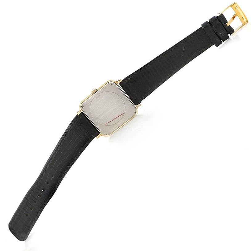 The image shows the back and strap of a Vintage Vacheron Constantin watch from a top-down angle.