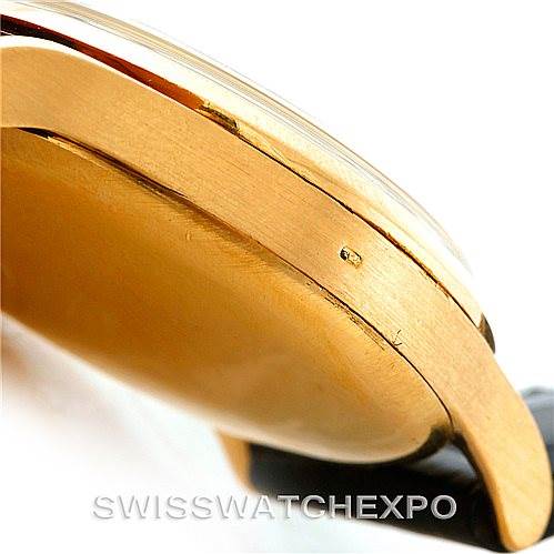 This image shows a close-up side view of a Vintage Vacheron Constantin watch, highlighting the side and part of the lugs.