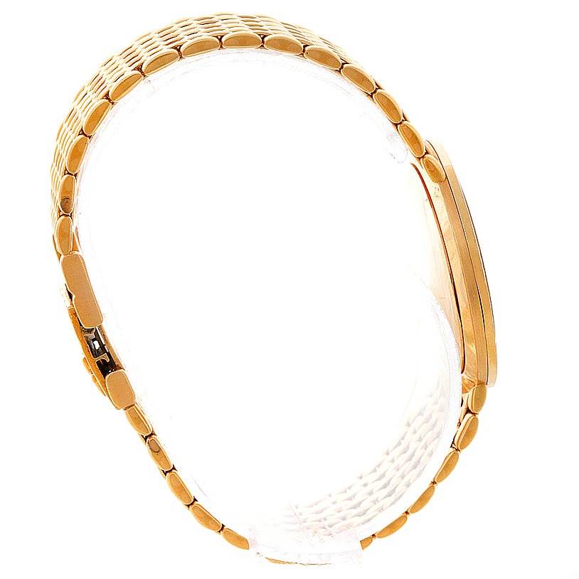 This image shows a side profile view of the bracelet and case of the Vintage Vacheron Constantin watch.