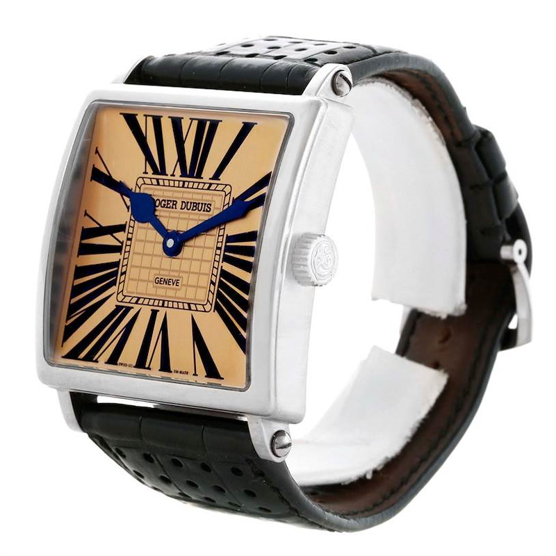 Roger Dubuis Golden Square White Gold Limited Edition Mens Watch SwissWatchExpo