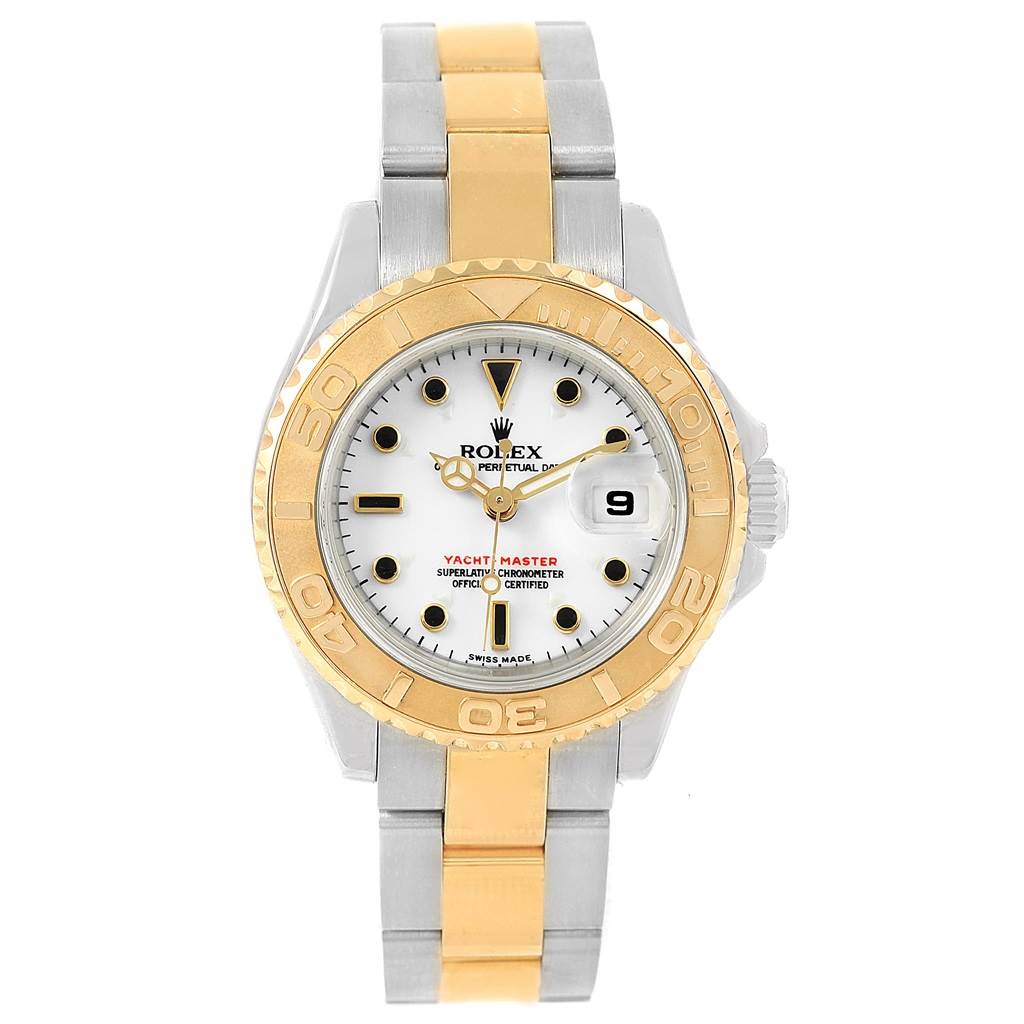 Rolex Yachtmaster Steel 18K Yellow Gold Ladies Watch 169623 Box ...