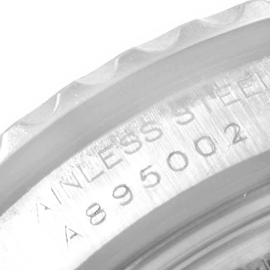 The image shows a close-up of the bezel and casing edge of the Rolex Yacht-Master 169622 Women's Stainless Steel Silver Dial 169622 Women's Stainless Steel Silver Dial watch, highlighting the inscription "STAINLESS STEEL."