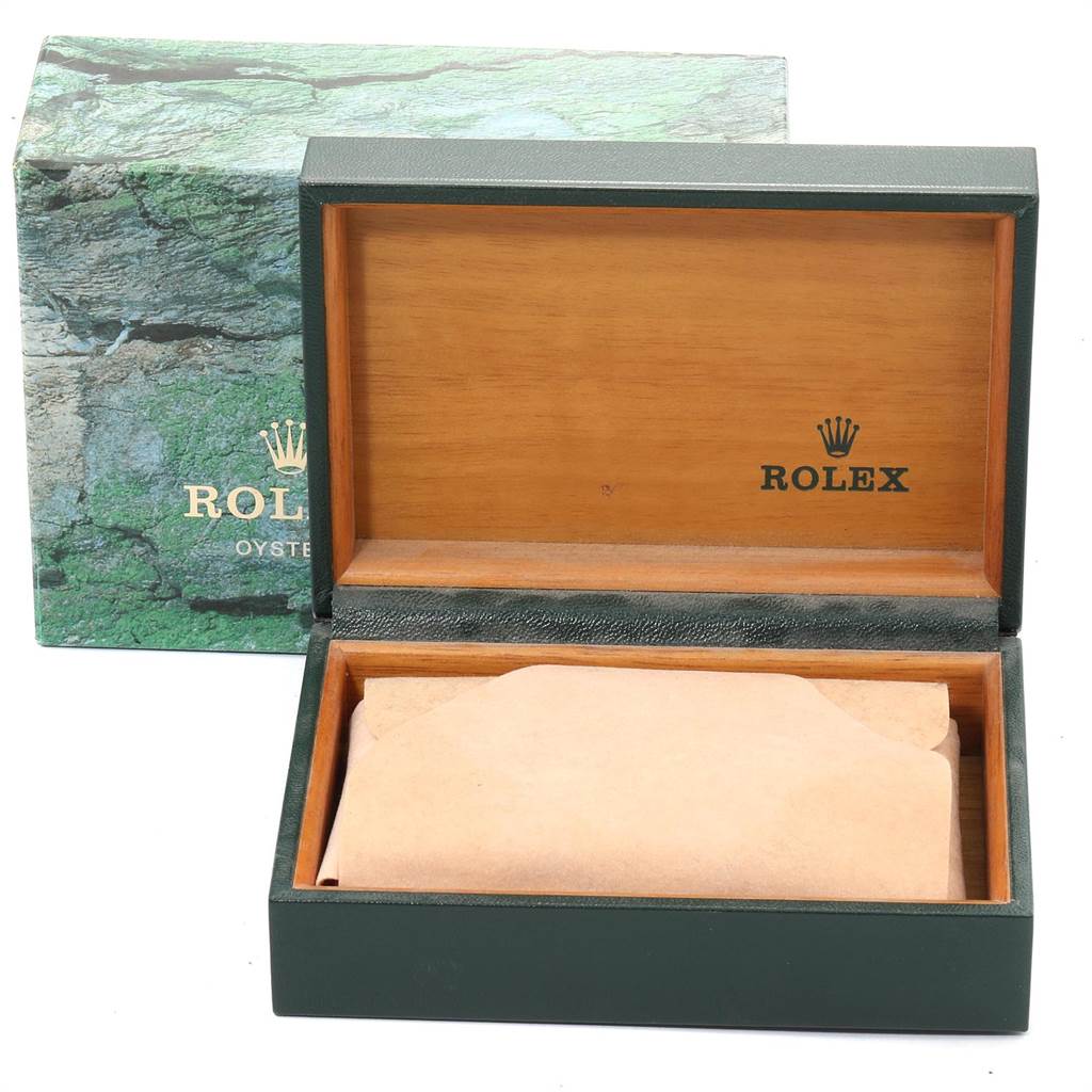 This image shows the open box and outer packaging for a Rolex Yacht-Master 169623 Women's Steel and Gold (two tone) White Dial 169623 Women's Steel and Gold (two tone) White Dial watch.