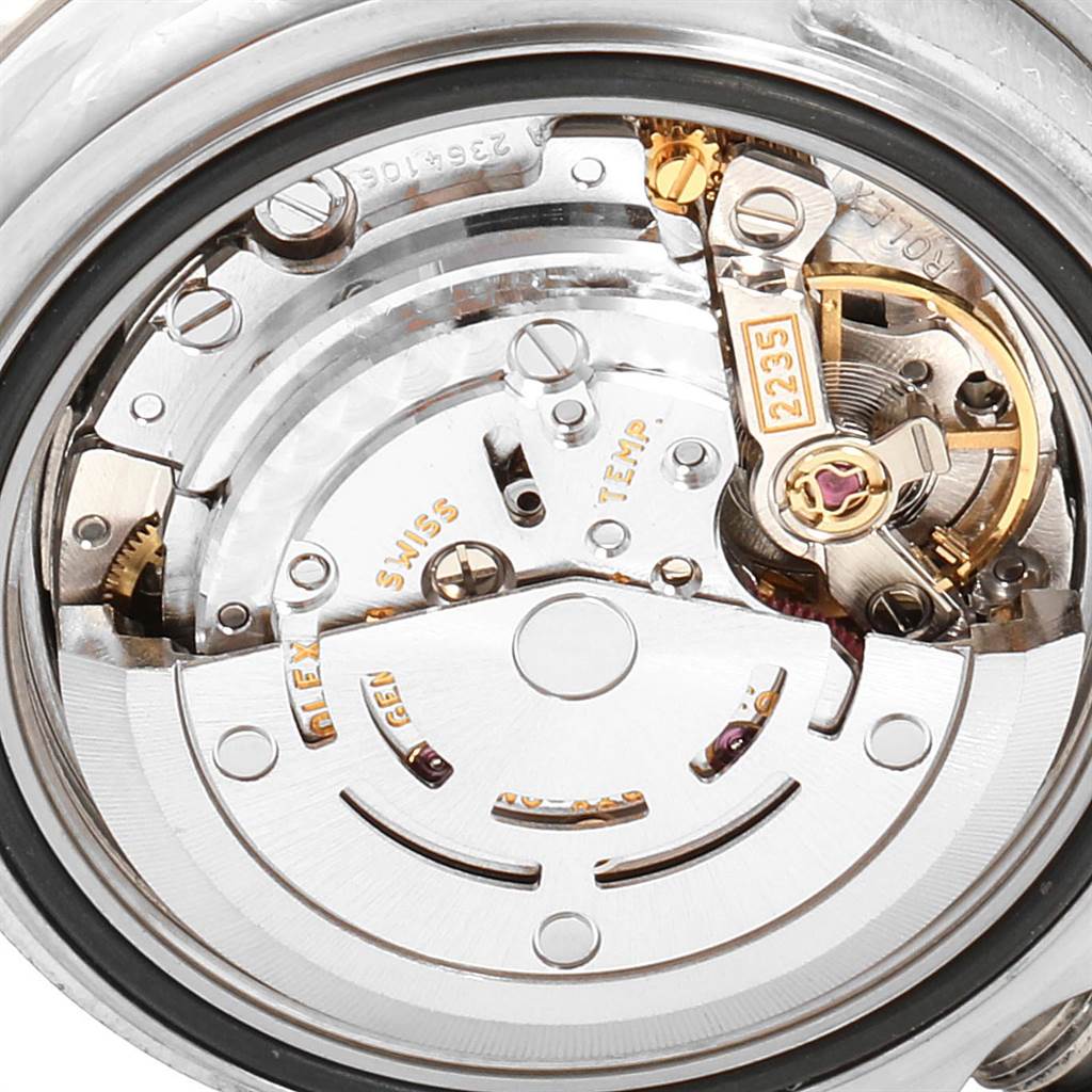 The image shows the inner mechanical movement of a Rolex Yacht-Master 169622 Women's Stainless Steel Silver Dial 169622 Women's Stainless Steel Silver Dial watch from a close-up angle.