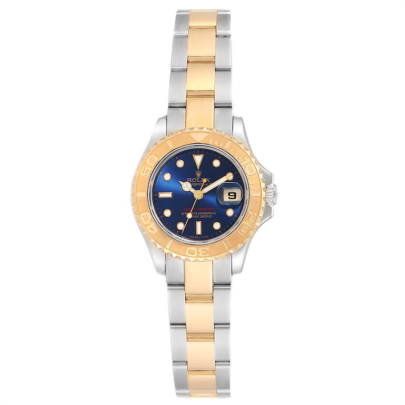 Rolex Yachtmaster Steel Yellow Gold Ladies Watch 69623 Box Papers SwissWatchExpo