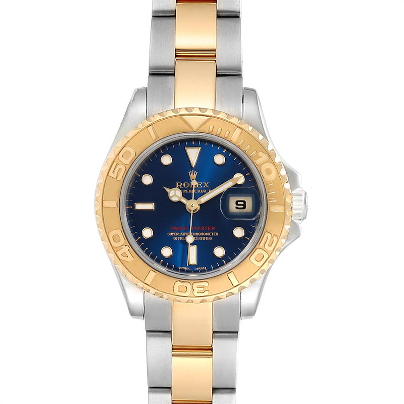 Rolex Yachtmaster 29 Steel Yellow Gold Ladies Watch 169623 Box Papers SwissWatchExpo
