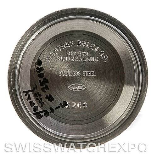 The image shows the inner case back of a Rolex Yacht-Master 168622 Stainless Steel Silver Dial 168622 Stainless Steel Silver Dial watch, displaying various engravings and markings.