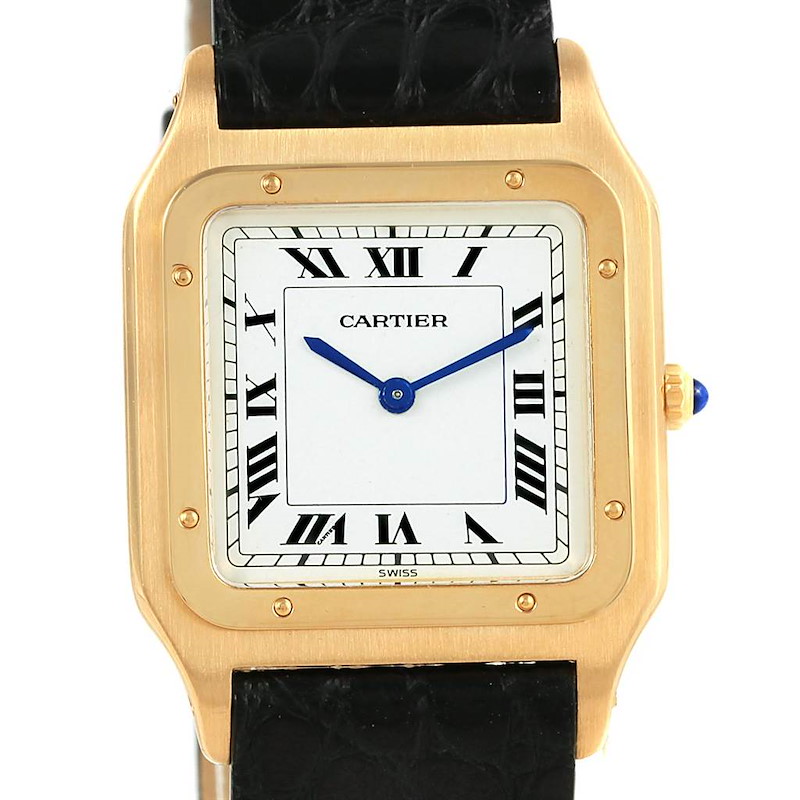 Cartier Santos Dumont Paris Yellow Gold Manual Watch 15751 SwissWatchExpo