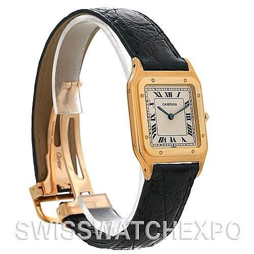 Cartier Santos Dumont Privee CPCP Mecanique 18k Yellow Gold Watch SwissWatchExpo