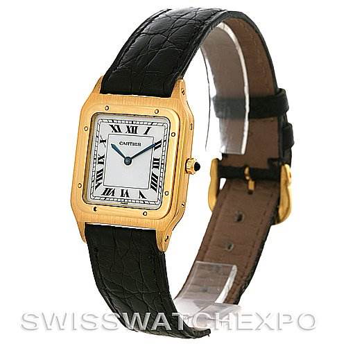 Cartier Santos Dumont Privee Paris Mecanique 18k Yellow Gold Watch SwissWatchExpo