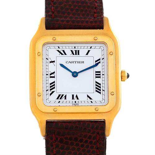 Photo of Cartier Santos Dumont Paris Mecanique 18k Yellow Gold Watch