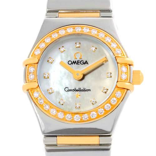 Photo of Omega Constellation Mini Steel Yellow Gold Diamond Watch 1365.75.00