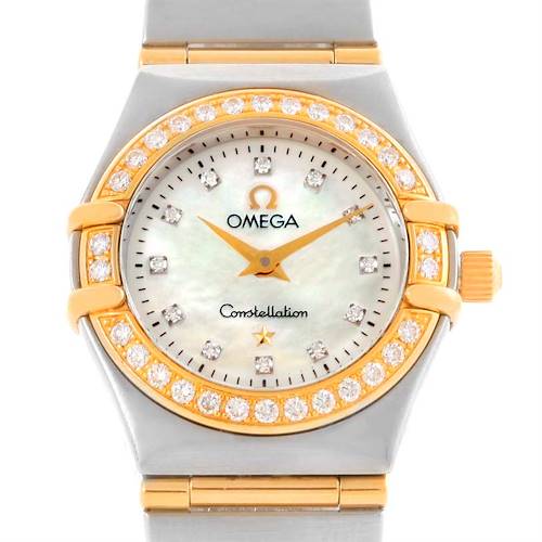Photo of Omega Constellation My Choice Mini Diamond Watch 1267.75.00 Box Papers