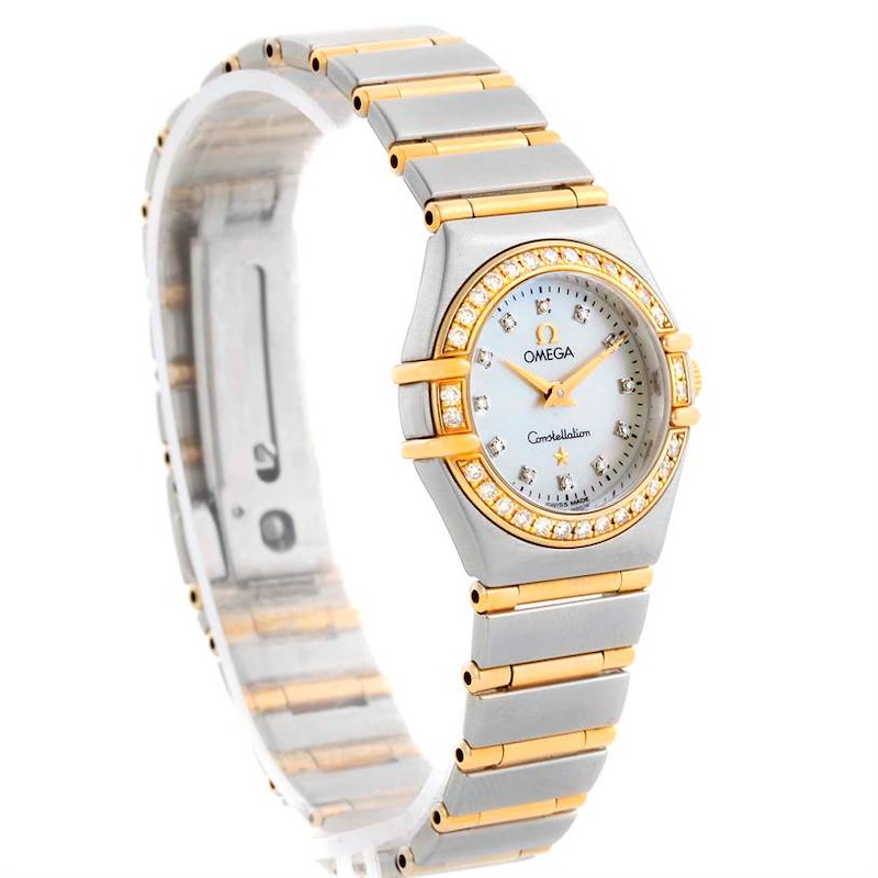 Omega Constellation My Choice Mini Two Tone Diamond Watch 1267.75.00 SwissWatchExpo