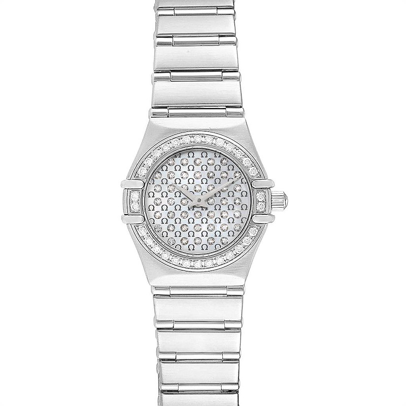 Omega Constellation My Choice Diamond Steel Watch 1455.77.00 Box Card SwissWatchExpo