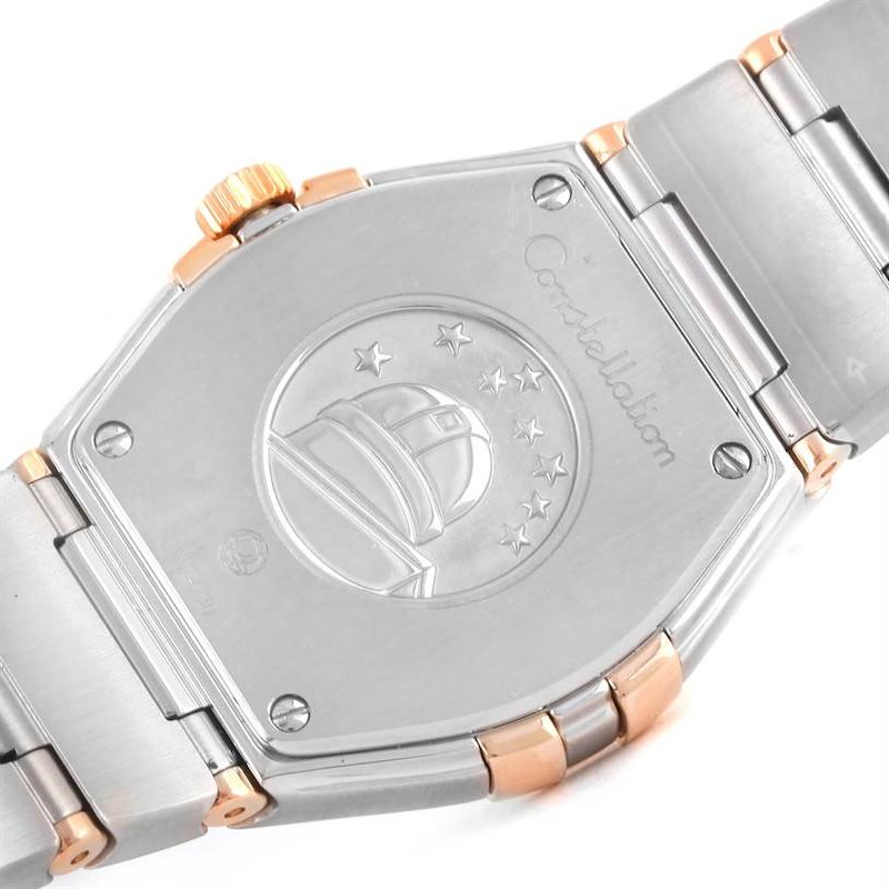 Omega Constellation Diamond Steel Rose Gold Watch 123.25.27.60.55.009 SwissWatchExpo