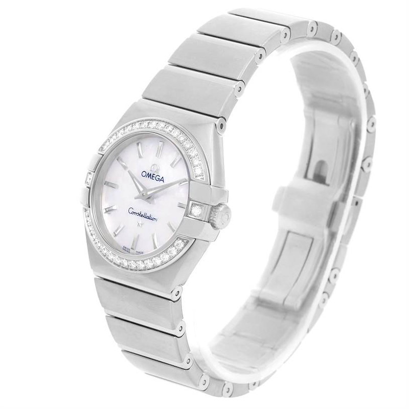 Omega Constellation 27mm Diamond Ladies Watch 123.15.27.60.05.001 SwissWatchExpo
