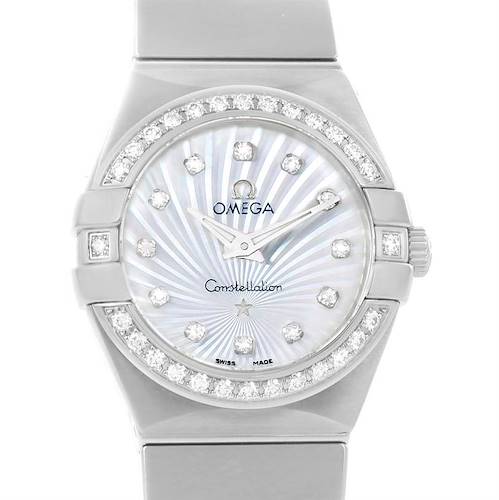 Photo of Omega Constellation Steel MOP Diamond Watch 123.15.24.60.55.004 Unworn