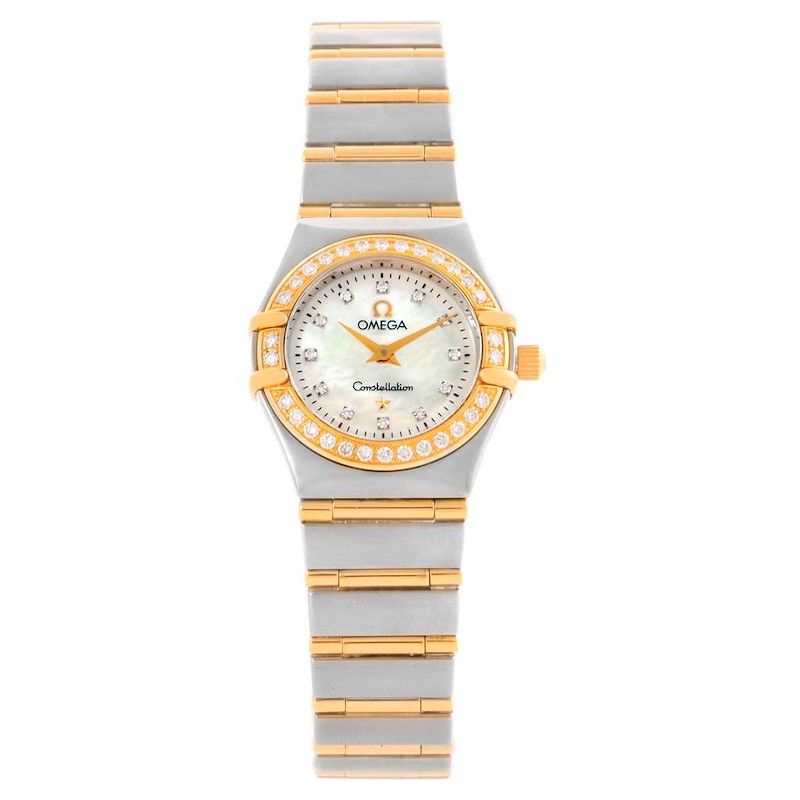 Omega Constellation My Choice Mini Ladies Diamond Watch 1267.75.00 SwissWatchExpo