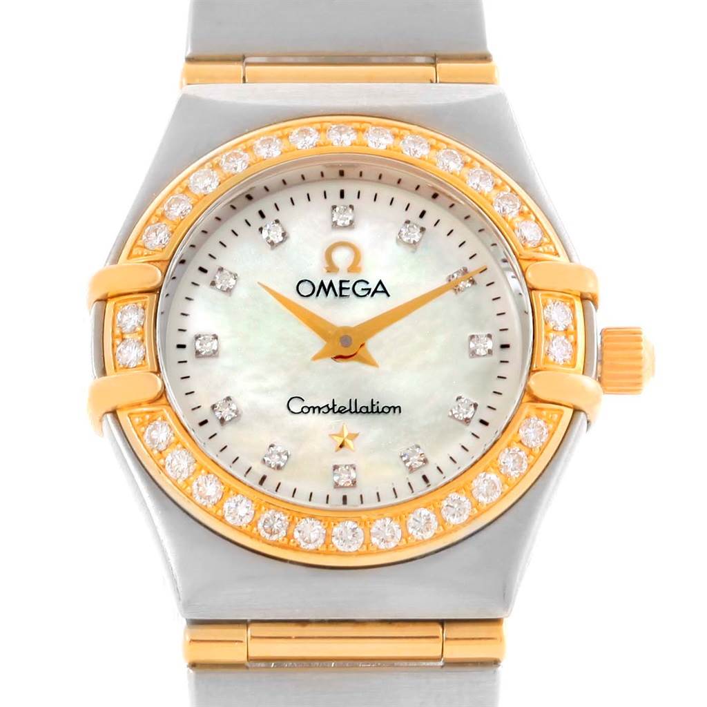 Omega Constellation My Choice Mini Ladies Diamond Watch ...