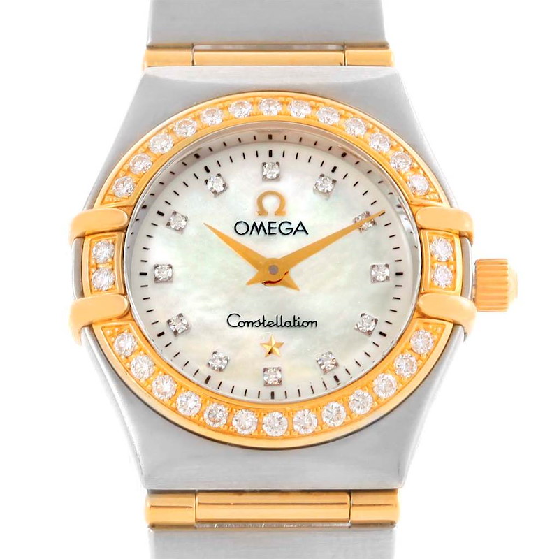 Omega Constellation My Choice Mini Ladies Diamond Watch 1267.75.00 SwissWatchExpo