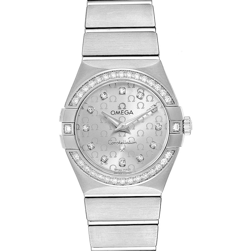 Omega Constellation 27mm Diamond Ladies Watch 123.15.27.60.52.001 SwissWatchExpo