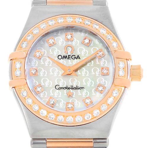 Photo of Omega Constellation My Choice Mini Diamond Watch 1360.75.00 Box Papers