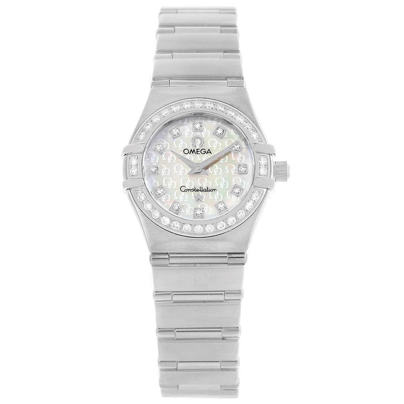 Omega Constellation 95 Mini MOP Diamond Ladies Watch 1460.75.00 Box SwissWatchExpo