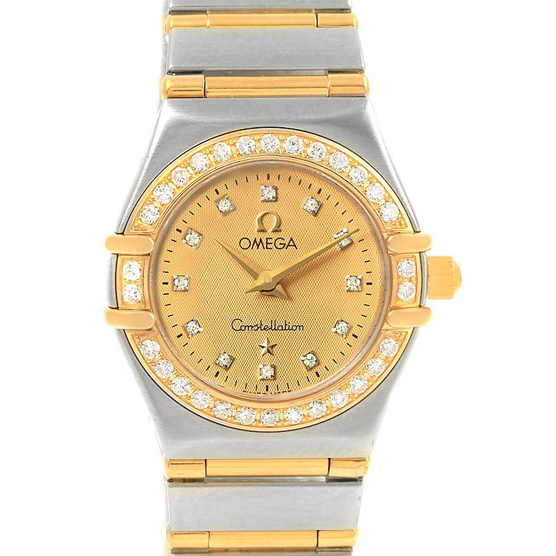 Omega Constellation My Choice Mini Ladies Diamond Watch 1267.15.00 SwissWatchExpo