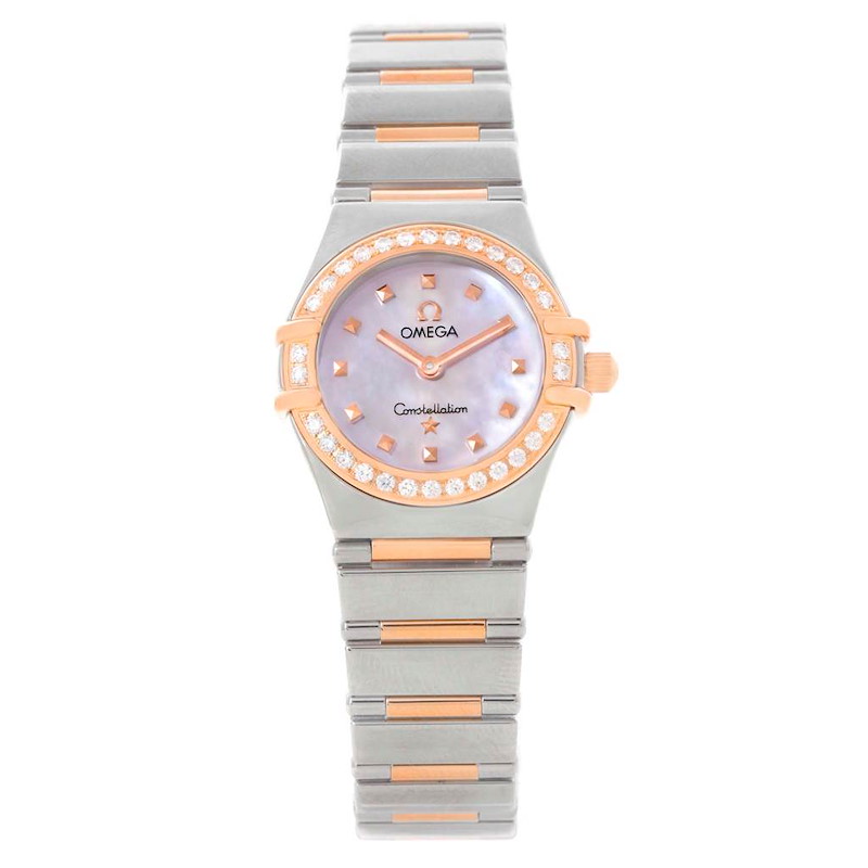 Omega Constellation My Choice Mini Diamond Ladies Watch 1368.71.00 SwissWatchExpo