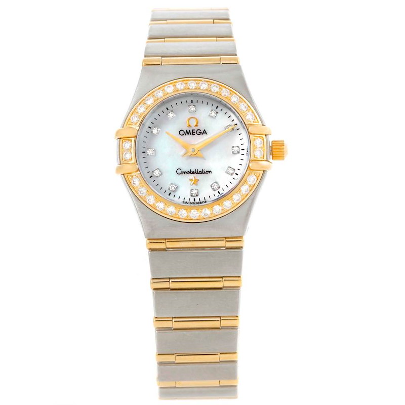 Omega Constellation Mini Mother of Pearl Diamond Watch 1267.75.00 SwissWatchExpo
