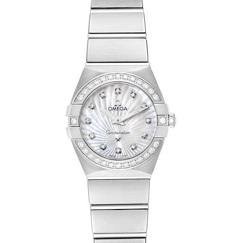 Photo of Omega Constellation Steel MOP Diamond Watch 123.15.24.60.55.004 Unworn