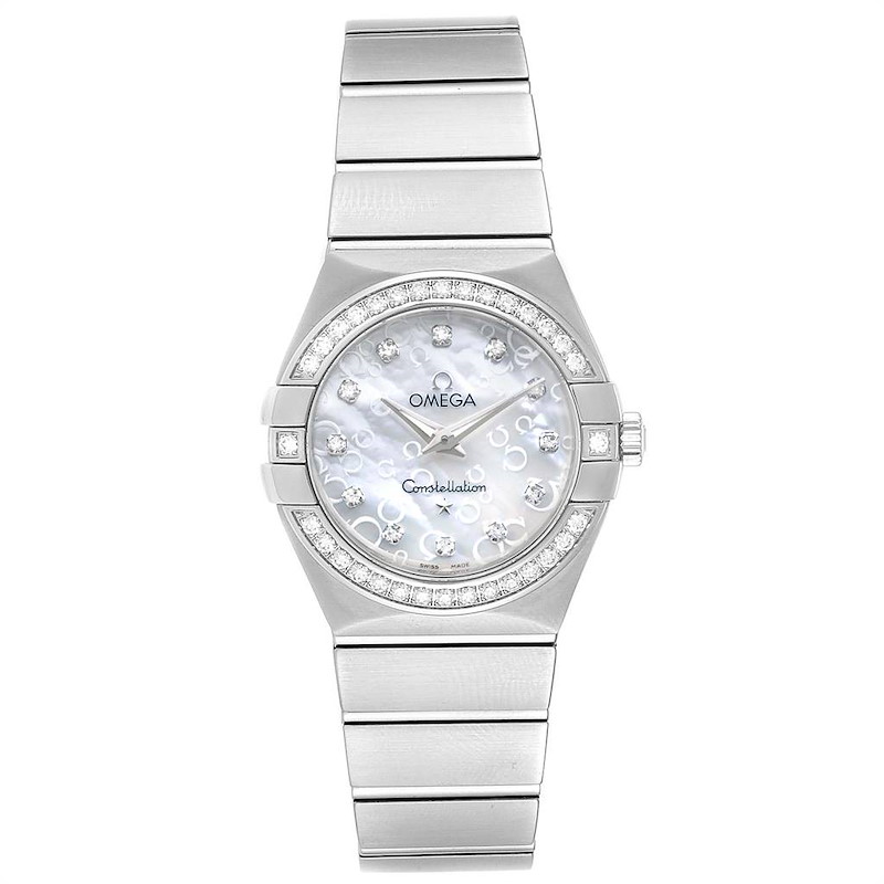 Omega Constellation MOP Diamonds Ladies Watch 123.15.27.60.55.005 Unworn SwissWatchExpo
