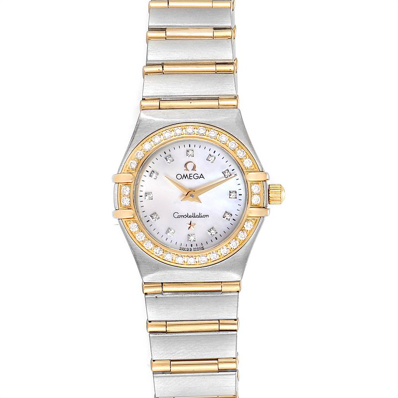 Omega Constellation MOP Diamond Ladies Watch 1267.75.00 Box Card SwissWatchExpo