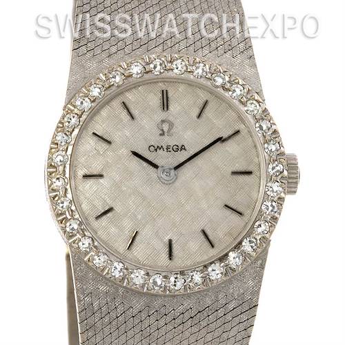 Photo of Omega Vintage Ladies 14k White Gold Diamond Watch